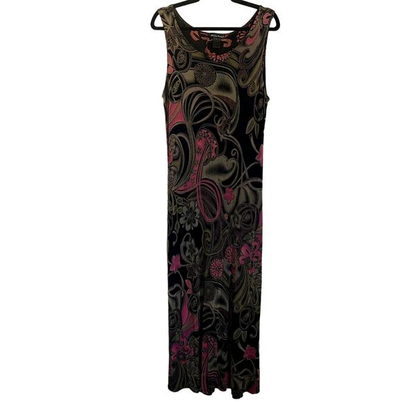 Vintage Y2K Made in Heaven Mesh Floral Maxi Dress - Picture 1 of 8